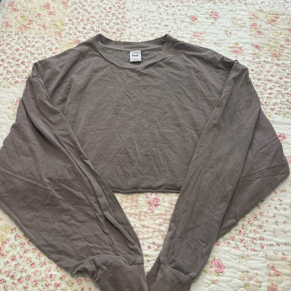 TNA Taupe Long Sleeve Top